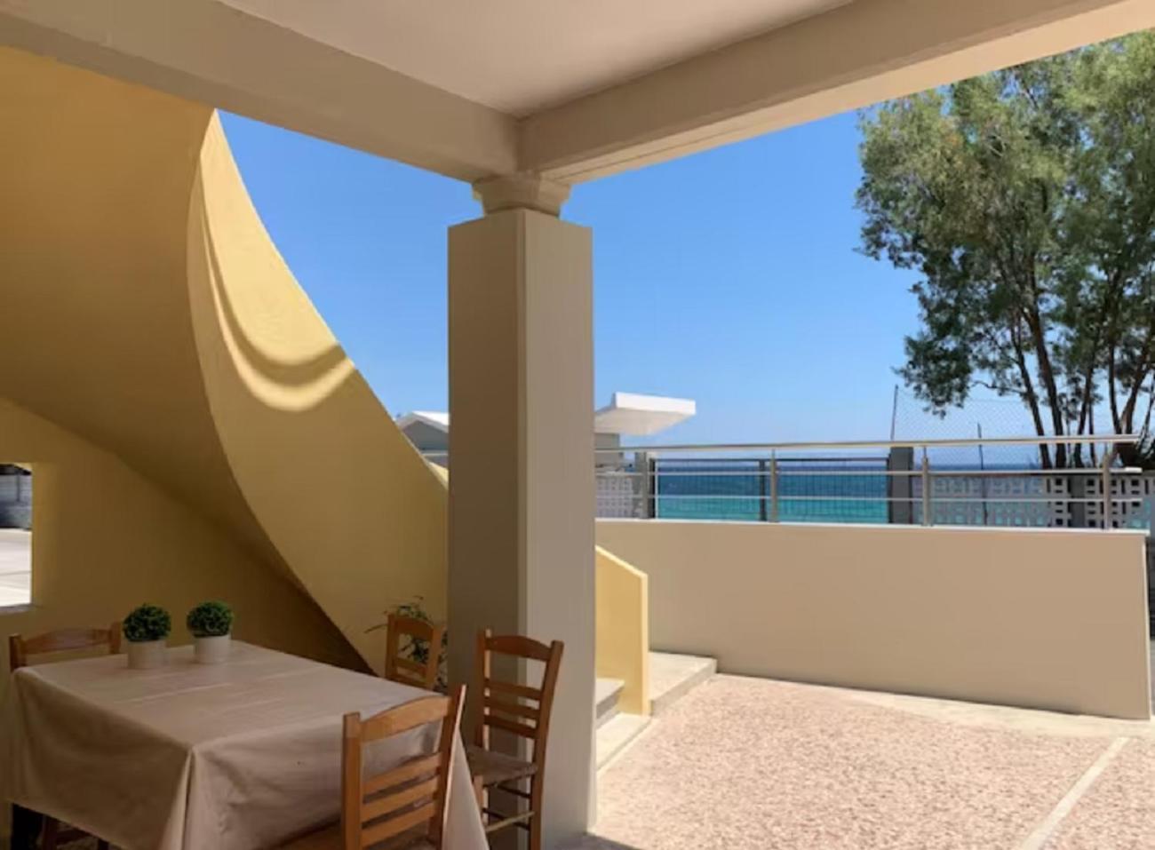 Blue Flag Award Winning Ormos Lo Beach: Home 1 Vrontádos Eksteriør bilde